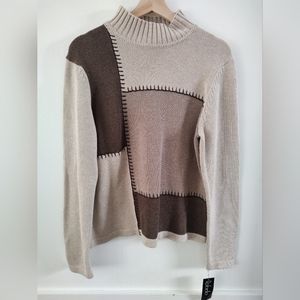Patchwork Sweater NWT- Size L